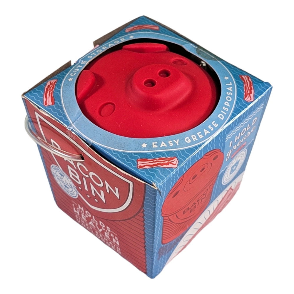 Talisman Designs Original Bacon Bin Grease Strainer and Storage - 1 Cup Capacity
